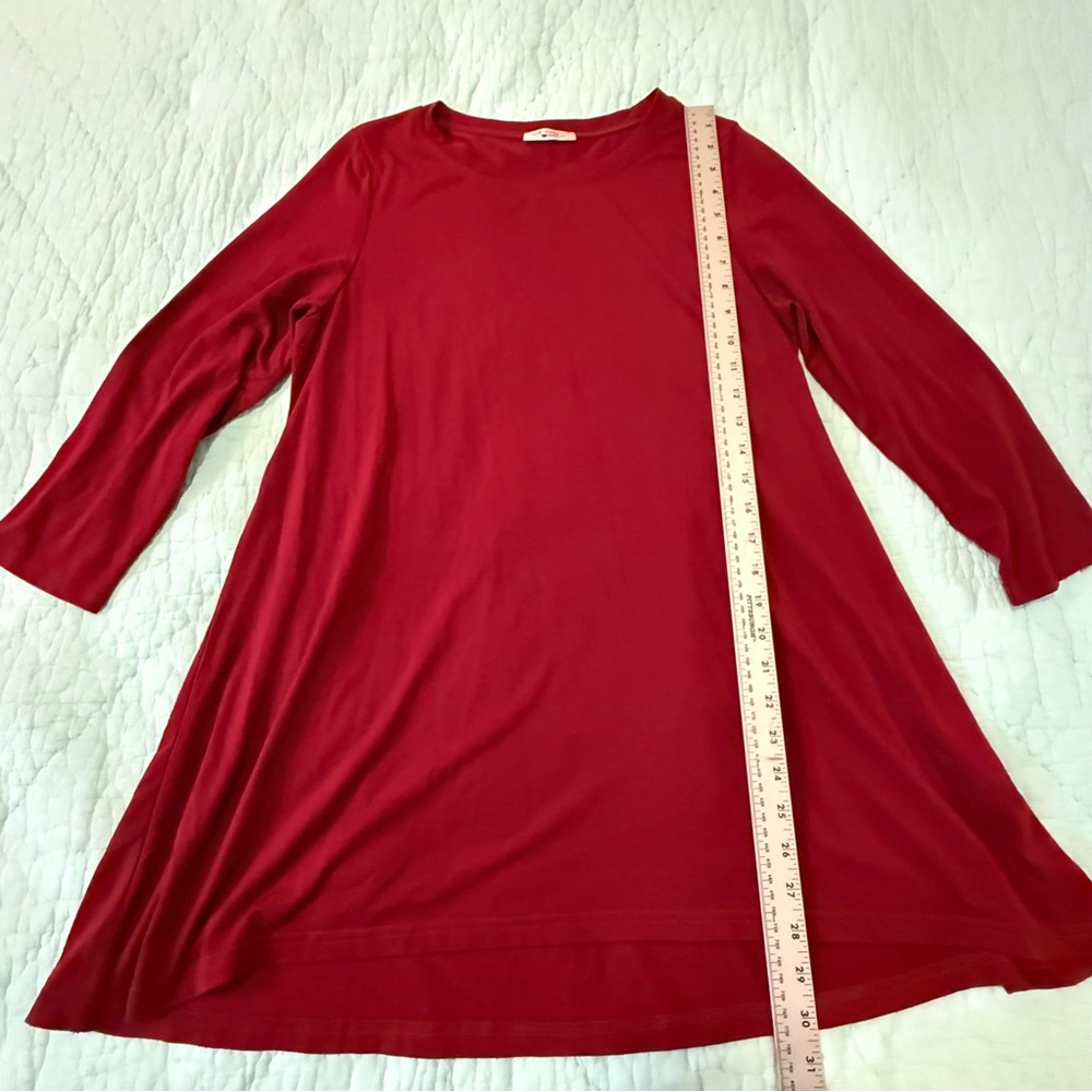 Mountain Mamas Elegant Maroon Tunic Top Women's Medium - Picture 3 of 11